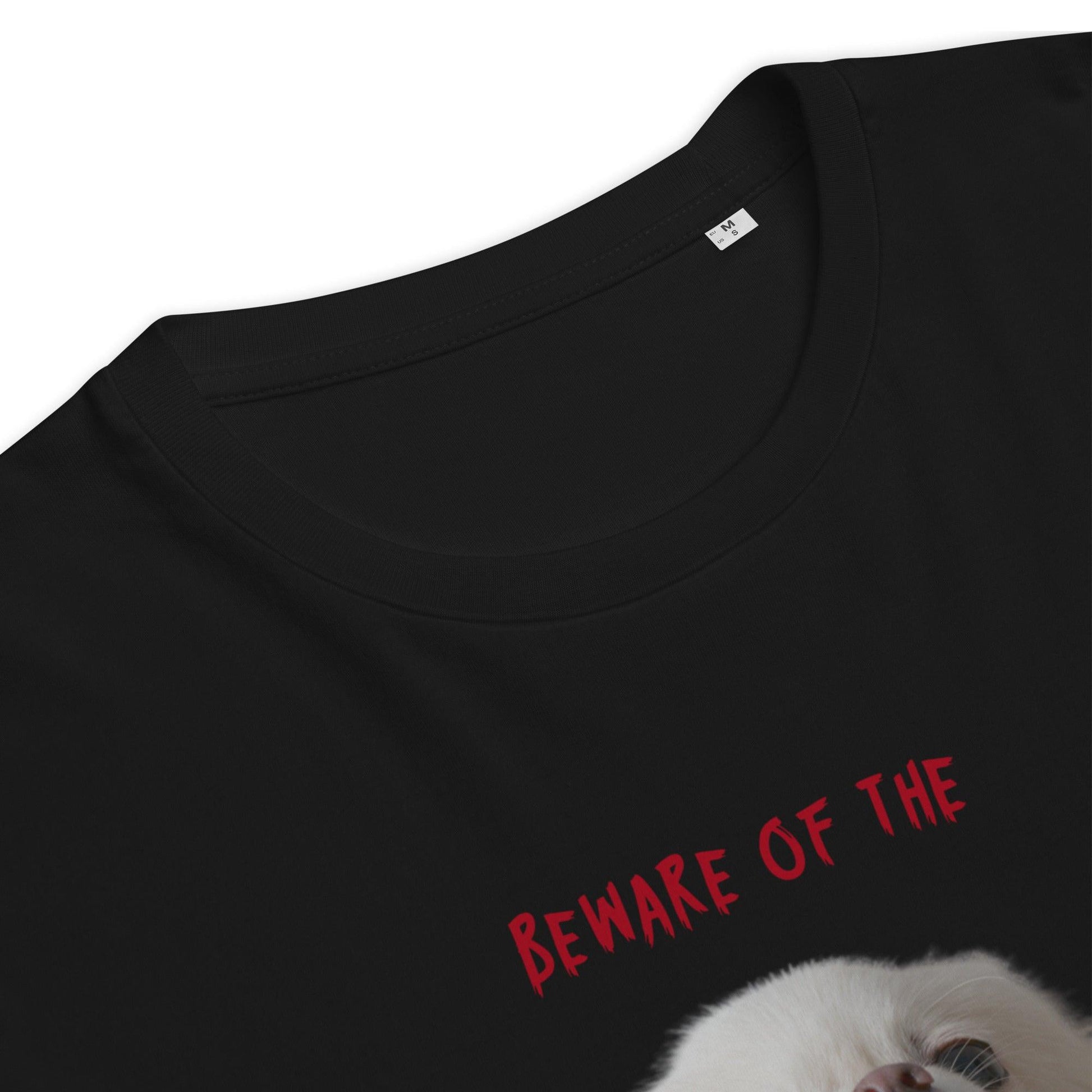 Beware of the Chihuahua - Zombie Chihuahua - organic cotton black Halloween t-shirt for men, women and teens. Design by Renate Kriegler for Chimigos.