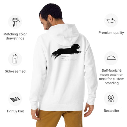Chihuahuas. Small dog, big heart, big bark, BIG BITE! Chark: Chihuahua + Shark = Chark. Never mind shark attack. Beware of the chihuahua! A Chark hoodie makes an unique and humorous gift idea for chi lovers. White or Light Grey, all sizes for women and men, teenage boys and girls. More chihuahua gifts at chimigos.com
