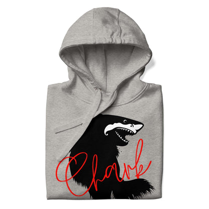 Chihuahuas. Small dog, big heart, big bark, BIG BITE! Chark: Chihuahua + Shark = Chark. Never mind shark attack. Beware of the chihuahua! A Chark hoodie makes an unique and humorous gift idea for chi lovers. White or Light Grey, all sizes for women and men, teenage boys and girls. More chihuahua gifts at chimigos.com