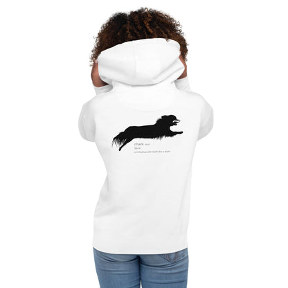 Chihuahuas. Small dog, big heart, big bark, BIG BITE! Chark: Chihuahua + Shark = Chark. Never mind shark attack. Beware of the chihuahua! A Chark hoodie makes an unique and humorous gift idea for chi lovers. White or Light Grey, all sizes for women and men, teenage boys and girls. More chihuahua gifts at chimigos.com