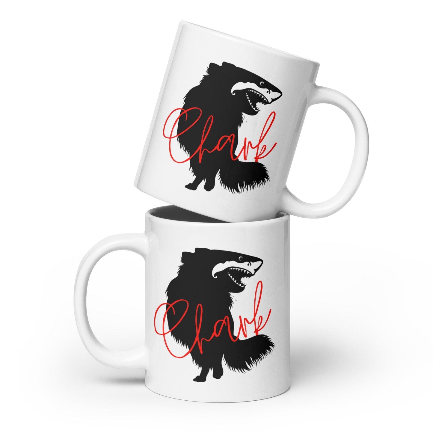 Chihuahua + Shark = Chark - white glossy mug - 3 size options - Chimigos