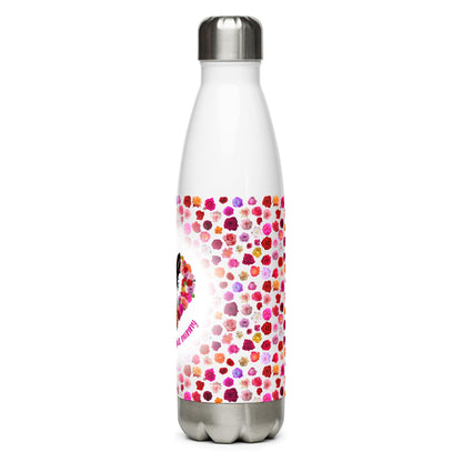 Doting Chihuahua Mummy - Chihuahua and Roses - 500ml stainless steel water bottle / vacuum flask - Chimigos