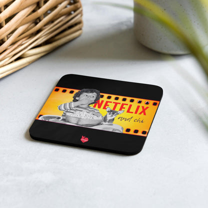 What's better than a Saturday night at home doing Netflix and Chill? Netflix and CHI! If your best Netflix and Chill sofa buddy is a little chihuahua, then this adorable Netflix and Chi coaster is meant for you. Or a brilliant gift for friends and family who are chihuahua parents. Why not check out our Netflix and Chi cups and glasses, and many more products to complete your chihuahua-themed home cinema ambience? Designed by Renate Kriegler for Chimigos.